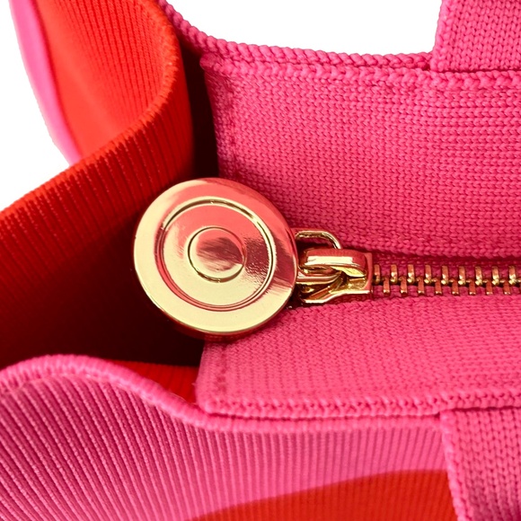 NWT Colorblock Knit Tote - kate spade new york x Target - IT'S IN THE BAG red/pk - Picture 8 of 15